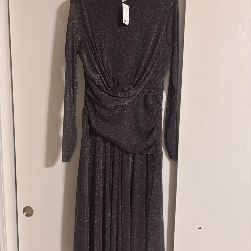 Elegant Brown Long Sleeve Dress